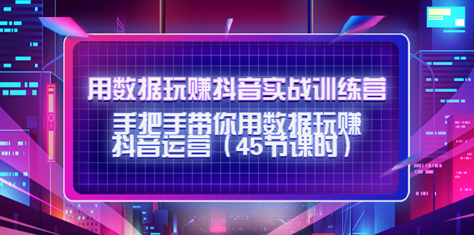 （4278期）用数据玩赚抖音实战训练营：手把手带你用数据玩赚抖音运营（45节课时）-乐优网创