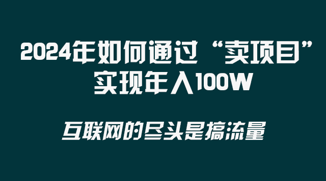 2024年如何通过“卖项目”实现年入100W-乐优网创