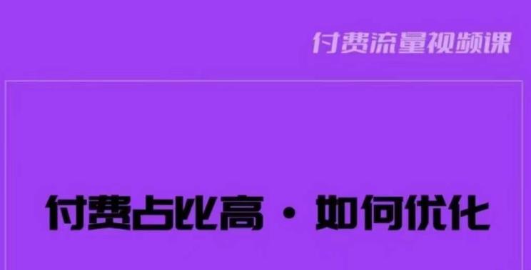 波波-付费占比高，如何优化？只讲方法，不说废话，高效解决问题！-乐优网创