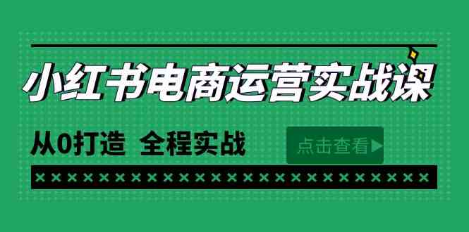 （9946期）最新小红书·电商运营实战课，从0打造  全程实战（65节视频课）-乐优网创