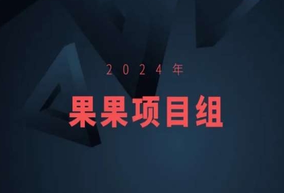 2024年果果项目组项目合集-果果最新项目-乐优网创