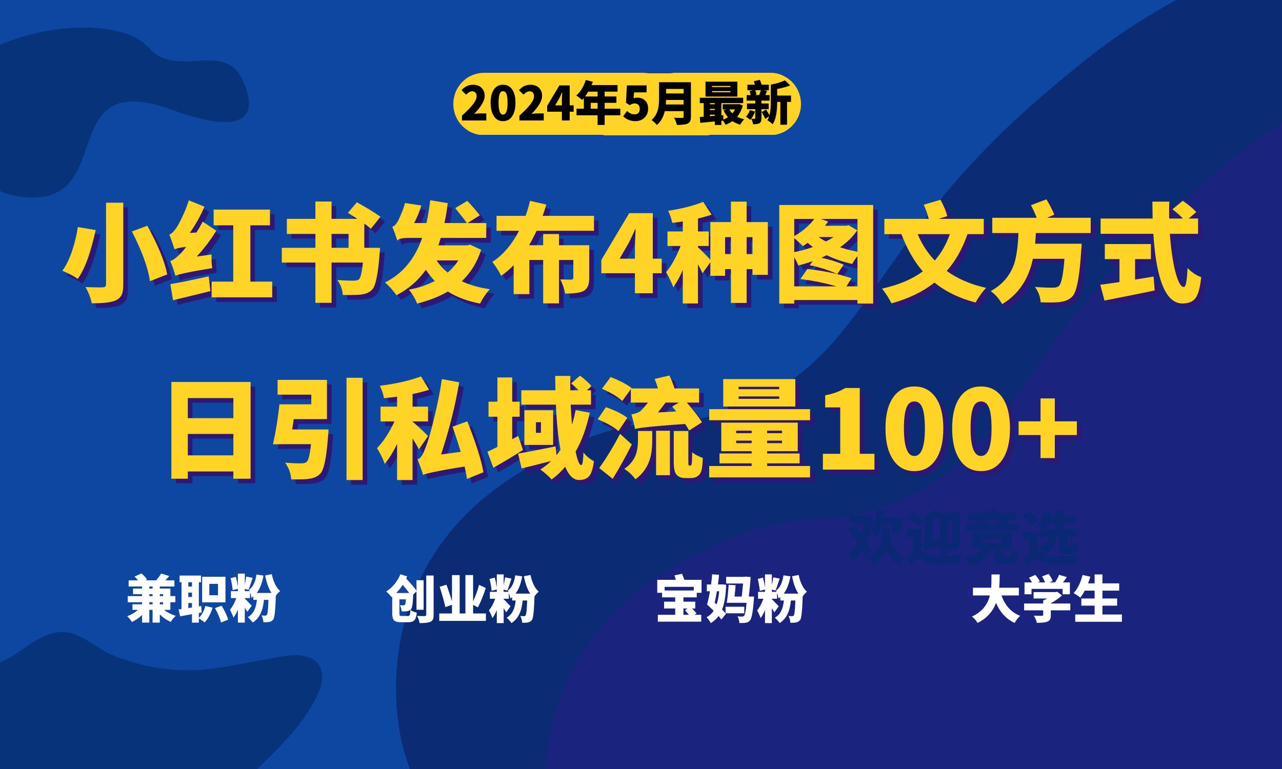 （10677期）最新小红书发布这四种图文，日引私域流量100+不成问题，-乐优网创