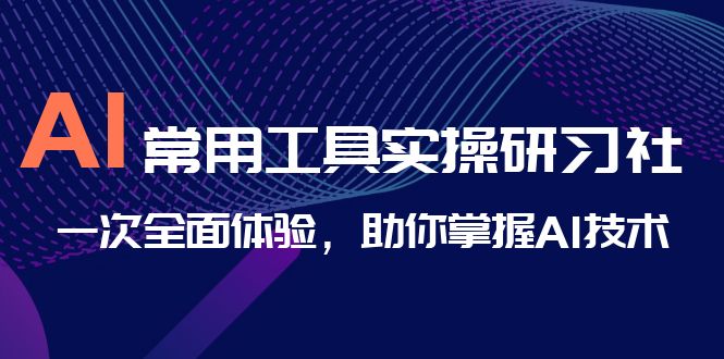 AI-常用工具实操研习社，一次全面体验，助你掌握AI技术-乐优网创