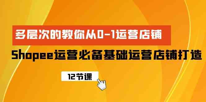 （9993期）Shopee-运营必备基础运营店铺打造，多层次的教你从0-1运营店铺-乐优网创