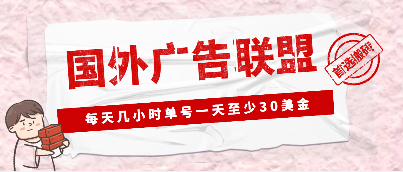 外面收费1980最新国外LEAD广告联盟搬砖项目，单号一天至少30美金(详细教程)-乐优网创