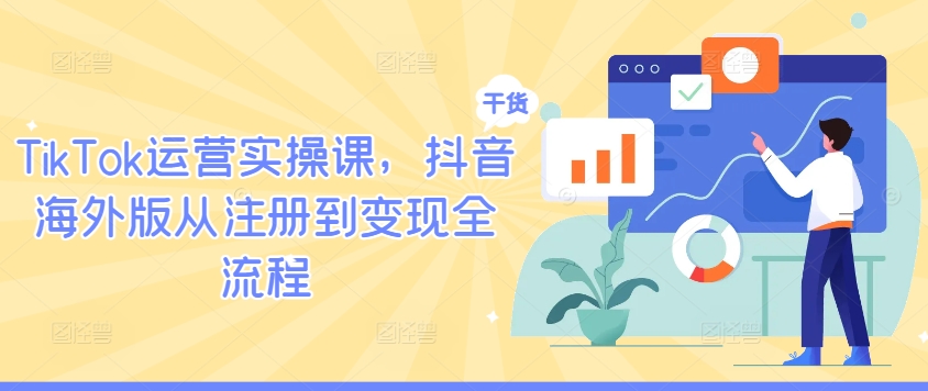 TikTok运营实操课，抖音海外版从注册到变现全流程-乐优网创