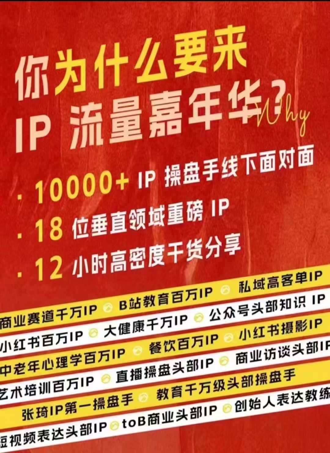 群响IP流量嘉年华，​现场视频+IP江湖2024典藏版PPT-乐优网创