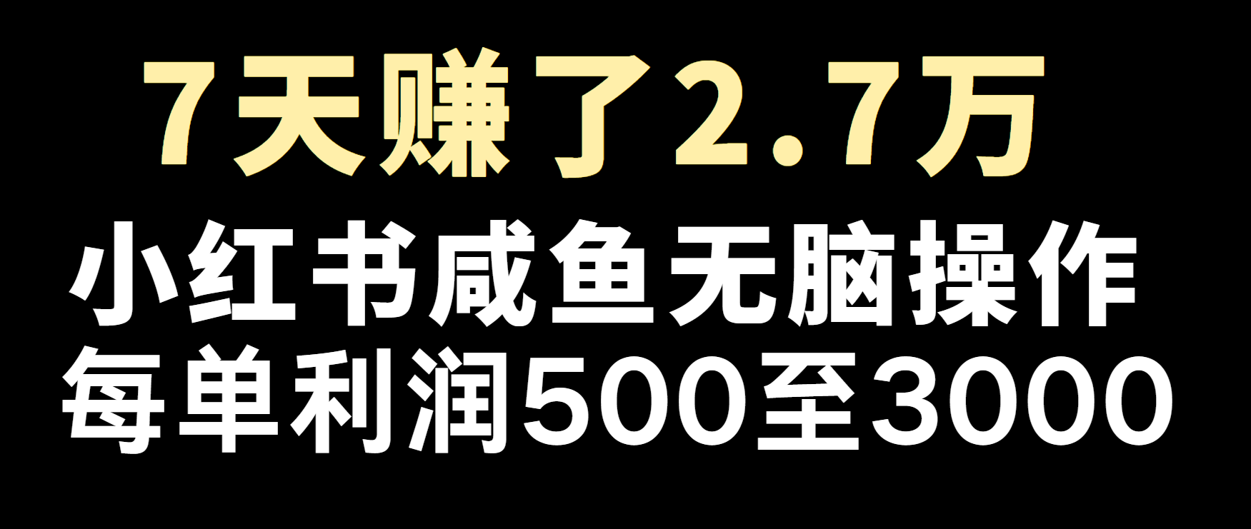 冷门暴利，超级简单的项目0成本玩法，每单在500至4000的利润-乐优网创