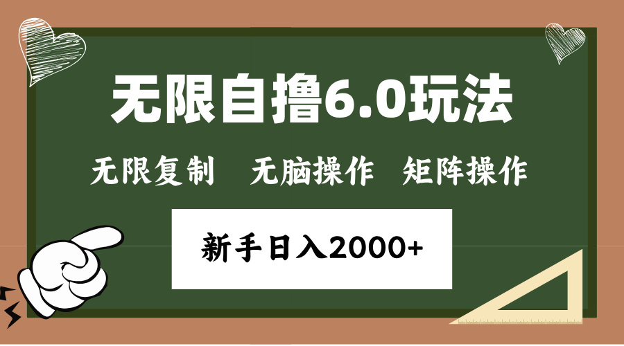 年底项目无限撸6.0新玩法，单机一小时18块，无脑批量操作日入2000+-乐优网创